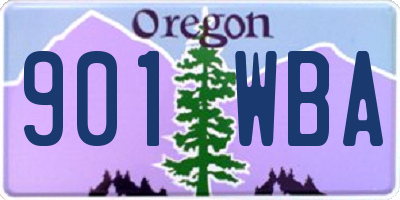 OR license plate 901WBA