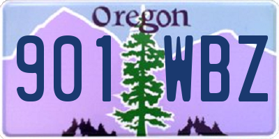 OR license plate 901WBZ