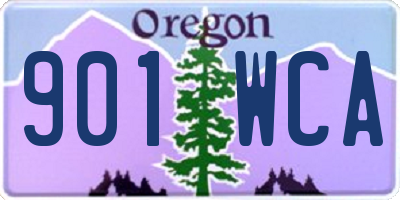 OR license plate 901WCA