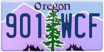OR license plate 901WCF