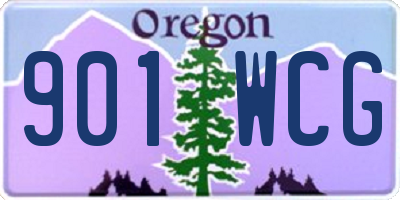 OR license plate 901WCG