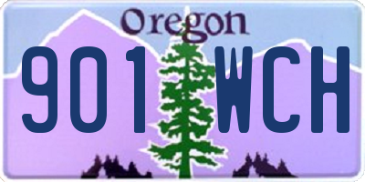 OR license plate 901WCH