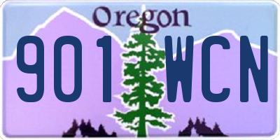 OR license plate 901WCN