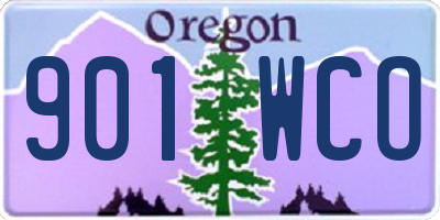 OR license plate 901WCO