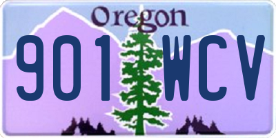 OR license plate 901WCV