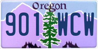 OR license plate 901WCW
