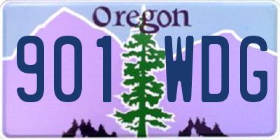 OR license plate 901WDG