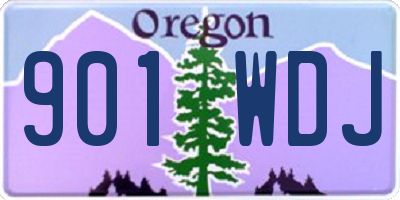 OR license plate 901WDJ