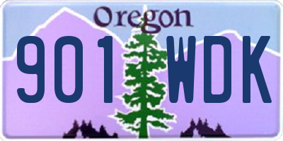 OR license plate 901WDK