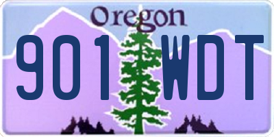 OR license plate 901WDT