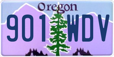 OR license plate 901WDV