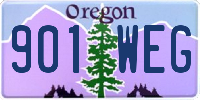 OR license plate 901WEG