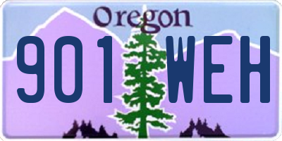 OR license plate 901WEH