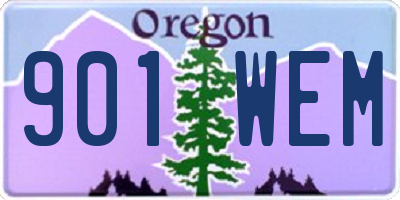 OR license plate 901WEM