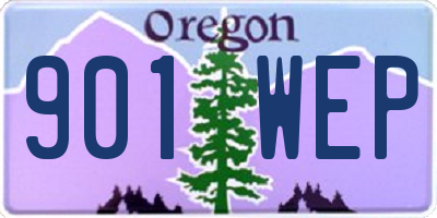 OR license plate 901WEP