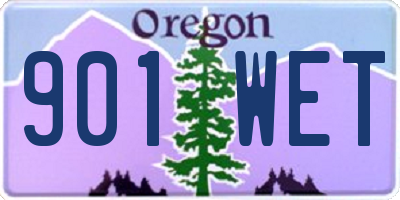 OR license plate 901WET