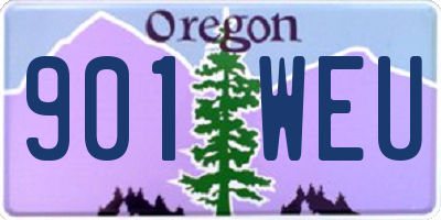 OR license plate 901WEU