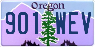 OR license plate 901WEV