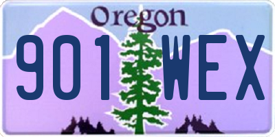 OR license plate 901WEX