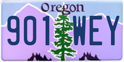 OR license plate 901WEY