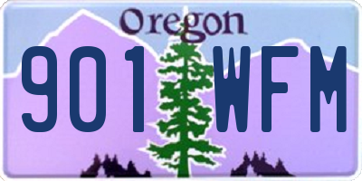 OR license plate 901WFM