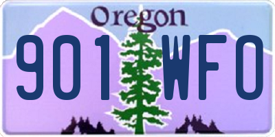 OR license plate 901WFO