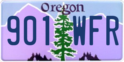 OR license plate 901WFR