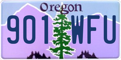 OR license plate 901WFU