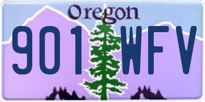 OR license plate 901WFV