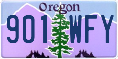 OR license plate 901WFY