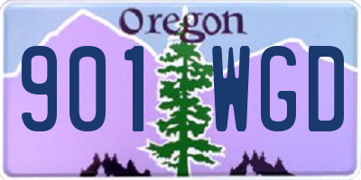 OR license plate 901WGD