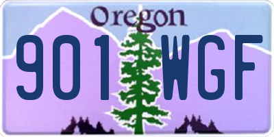 OR license plate 901WGF