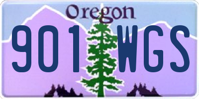 OR license plate 901WGS