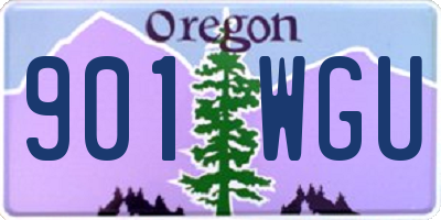 OR license plate 901WGU