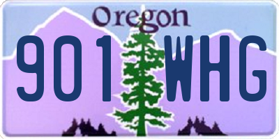 OR license plate 901WHG