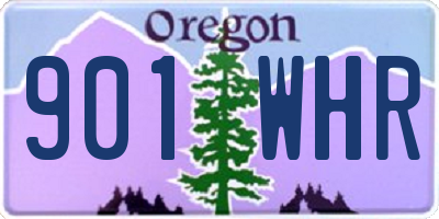 OR license plate 901WHR