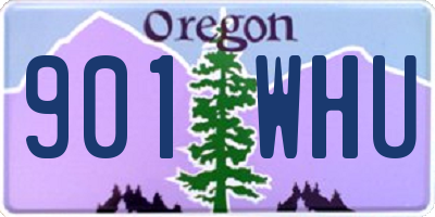 OR license plate 901WHU