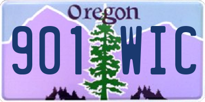 OR license plate 901WIC