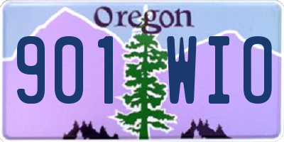 OR license plate 901WIO