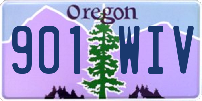 OR license plate 901WIV