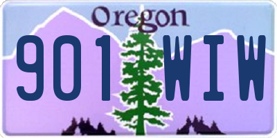 OR license plate 901WIW