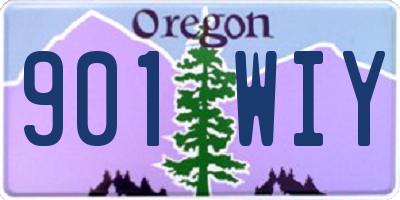 OR license plate 901WIY
