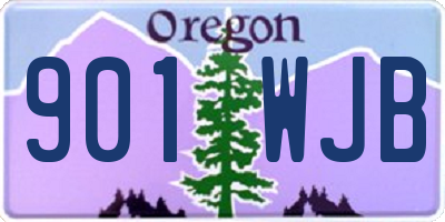 OR license plate 901WJB