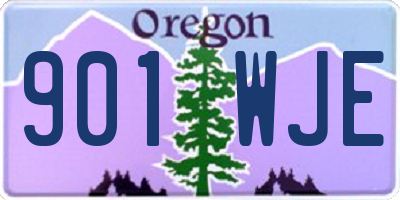 OR license plate 901WJE