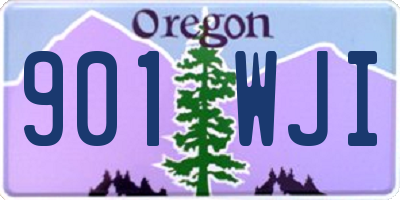 OR license plate 901WJI