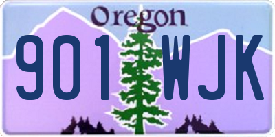 OR license plate 901WJK