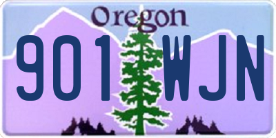 OR license plate 901WJN