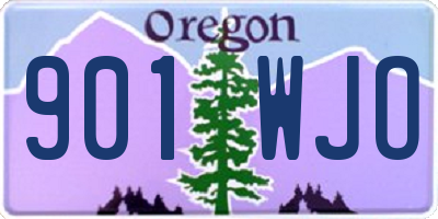 OR license plate 901WJO