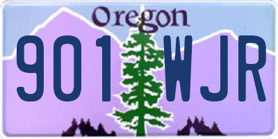 OR license plate 901WJR