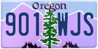 OR license plate 901WJS